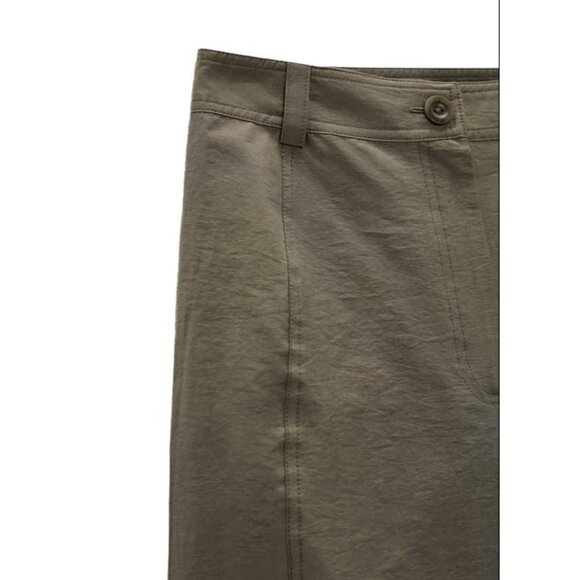 ZARA POPLIN CULOTTES MID KHAKI SIZE XS | 7563/080 - Picture 4 of 4